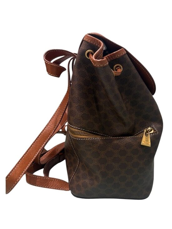Celine Macadam Brown Gold Backpack main image 6